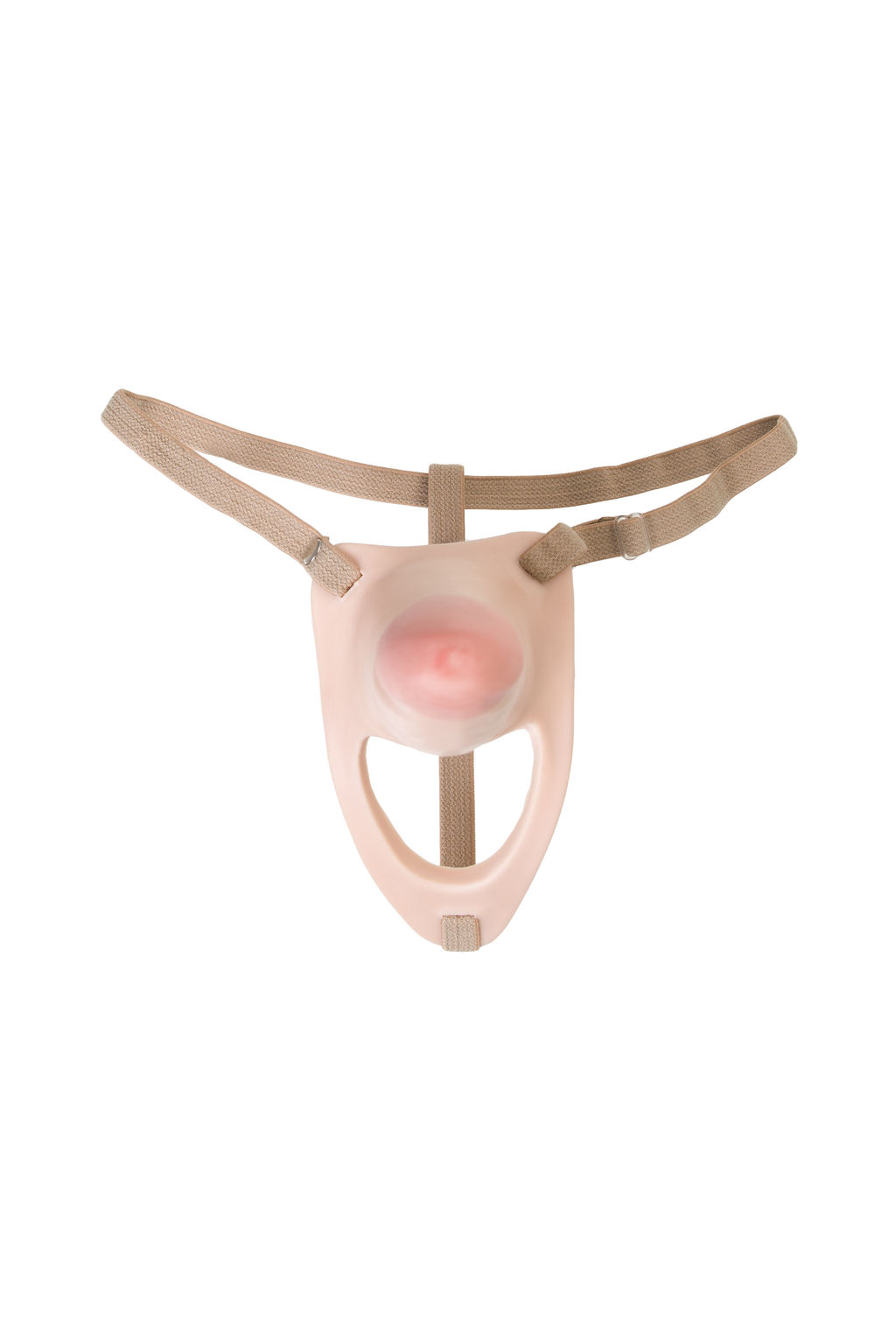 Фаллопротез LoveToy поясной, телесный, 18 см  фото 2