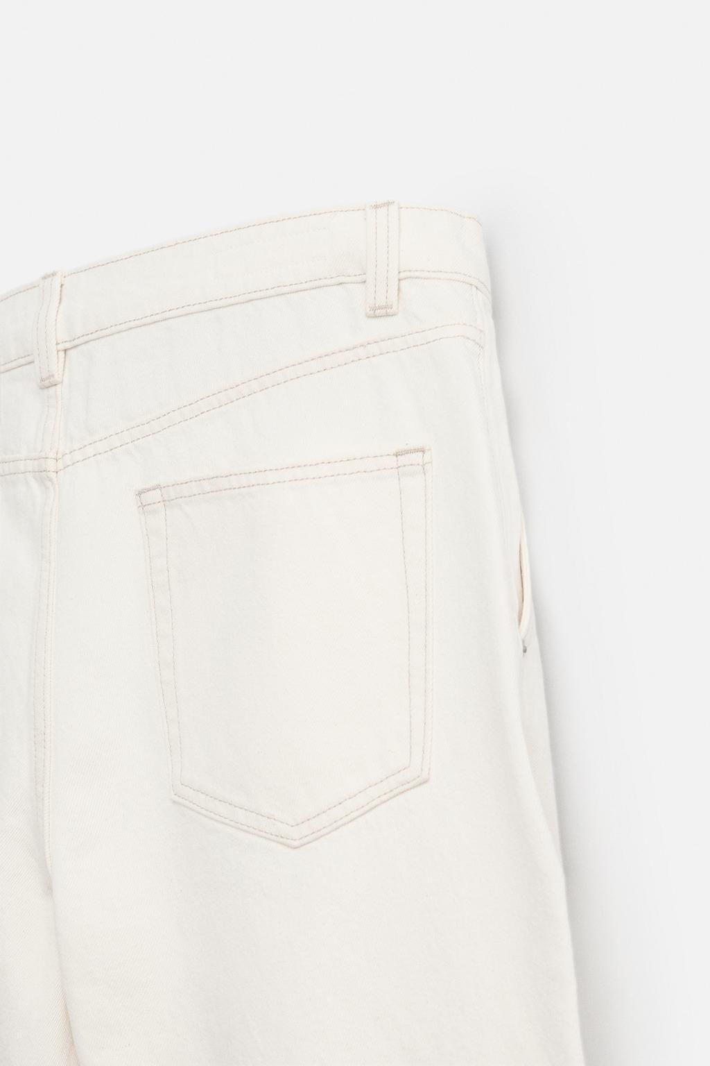 STRAIGHT-LEG CHINO JEANS - Zara фото 9