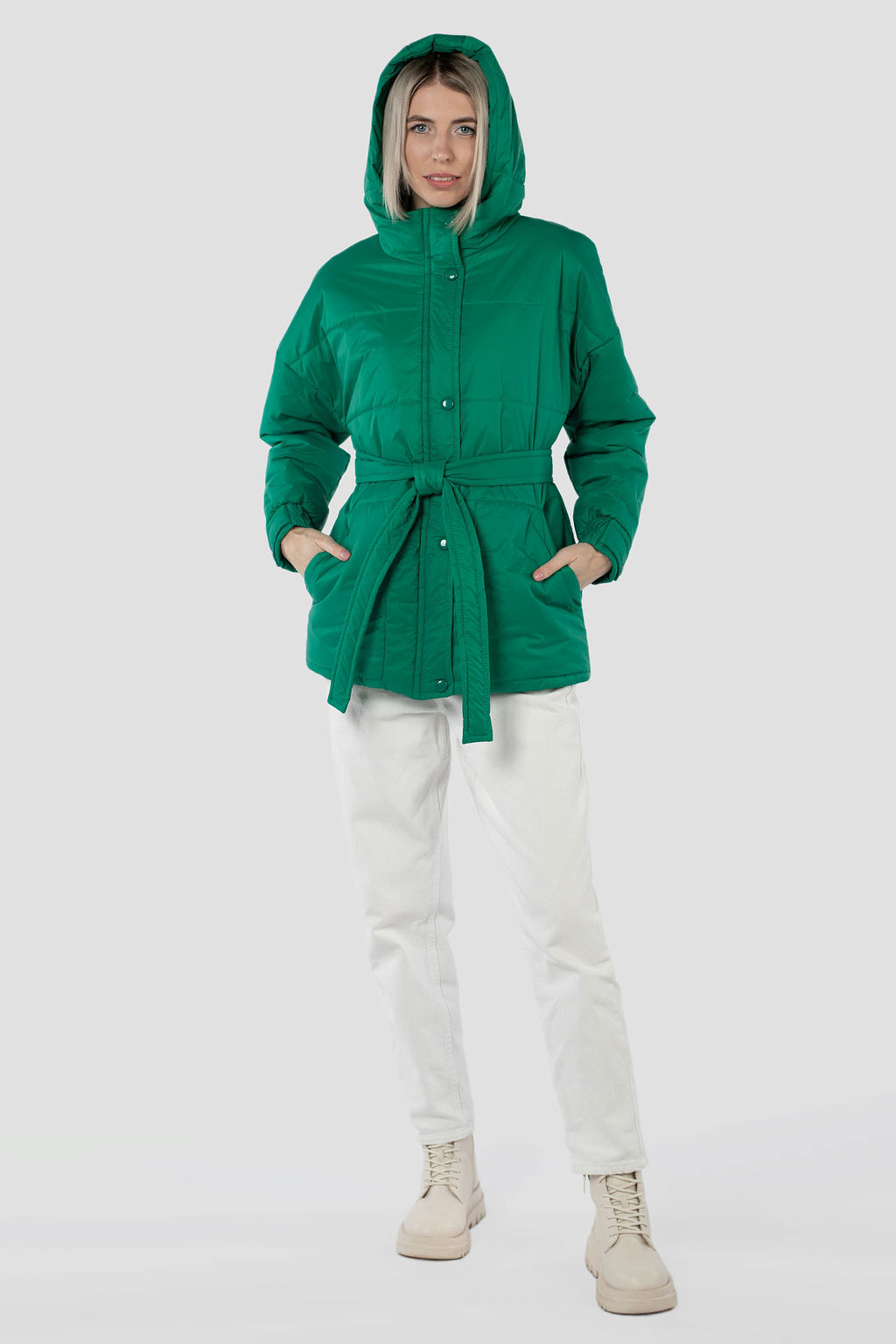 КУРТКА ЖЕНСКАЯ ДЕМИСЕЗОННАЯ (СИНТЕПОН 200) - Империя пальто фото 7