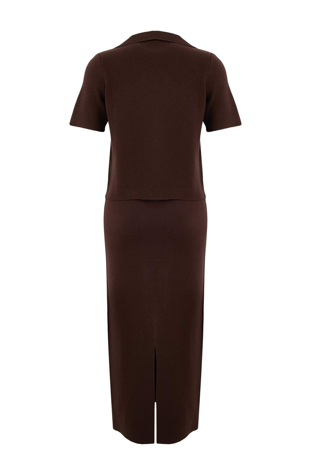 Kahverengi Dugme Detayl? Ceket Triko Alt - Ust Tak?m TWOSS26AU00020 - Trendyolmilla фото 6