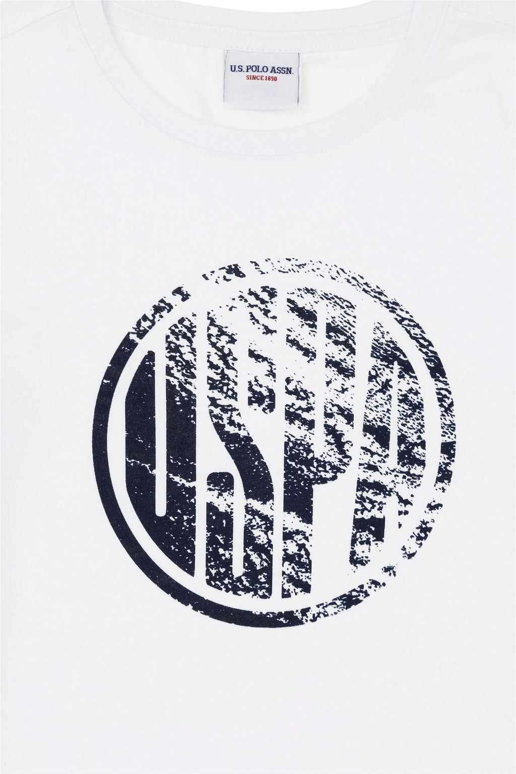 U. S. Polo Assn / Белая базовая футболка с круглым вырезом для мальчиков - U.s. polo assn фото 4