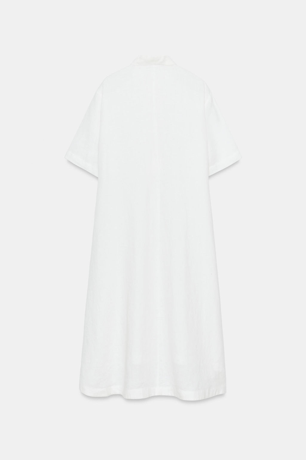 VESTIDO CAMISERO LINO ZW COLLECTION / Blanco - Zara фото 6