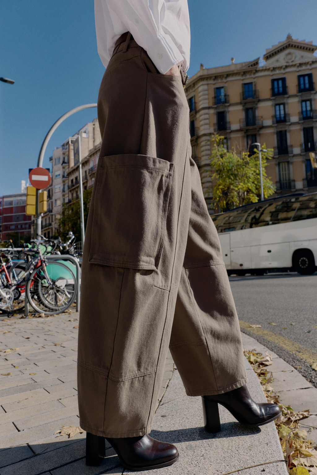 CARGO BALLOON TROUSERS - Zara фото 10