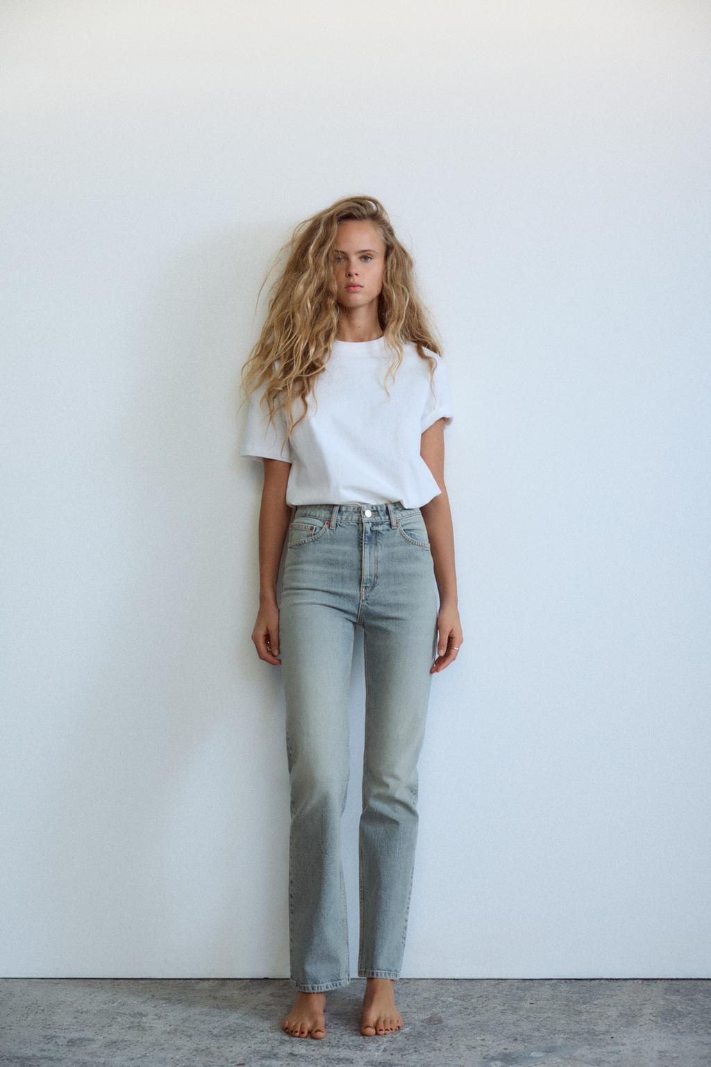 TRF STRAIGHT HIGH-WAIST JEANS - Zara фото 2