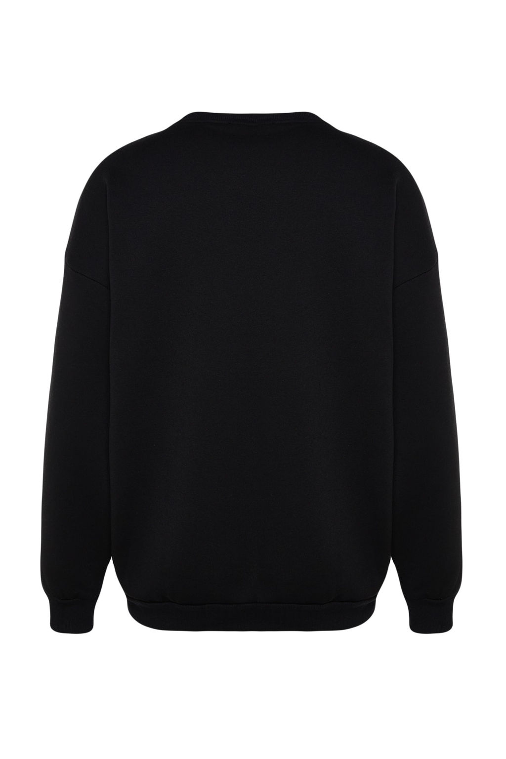 TRENDYOL MAN Siyah Oversize/Genis Kesim Uzun Kol Etnik Aplikeli Sweatshirt TMNAW24SW00170 - Trendyolmilla фото 8