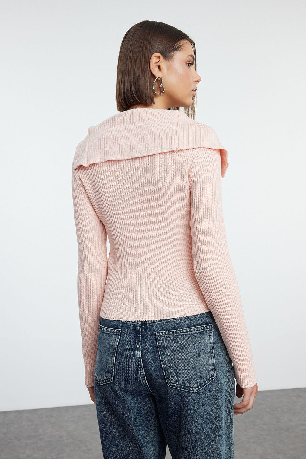 TRENDYOLMILLA Antrasit Premium Iplik Triko H?rka TWOAW25HI00254 фото 5