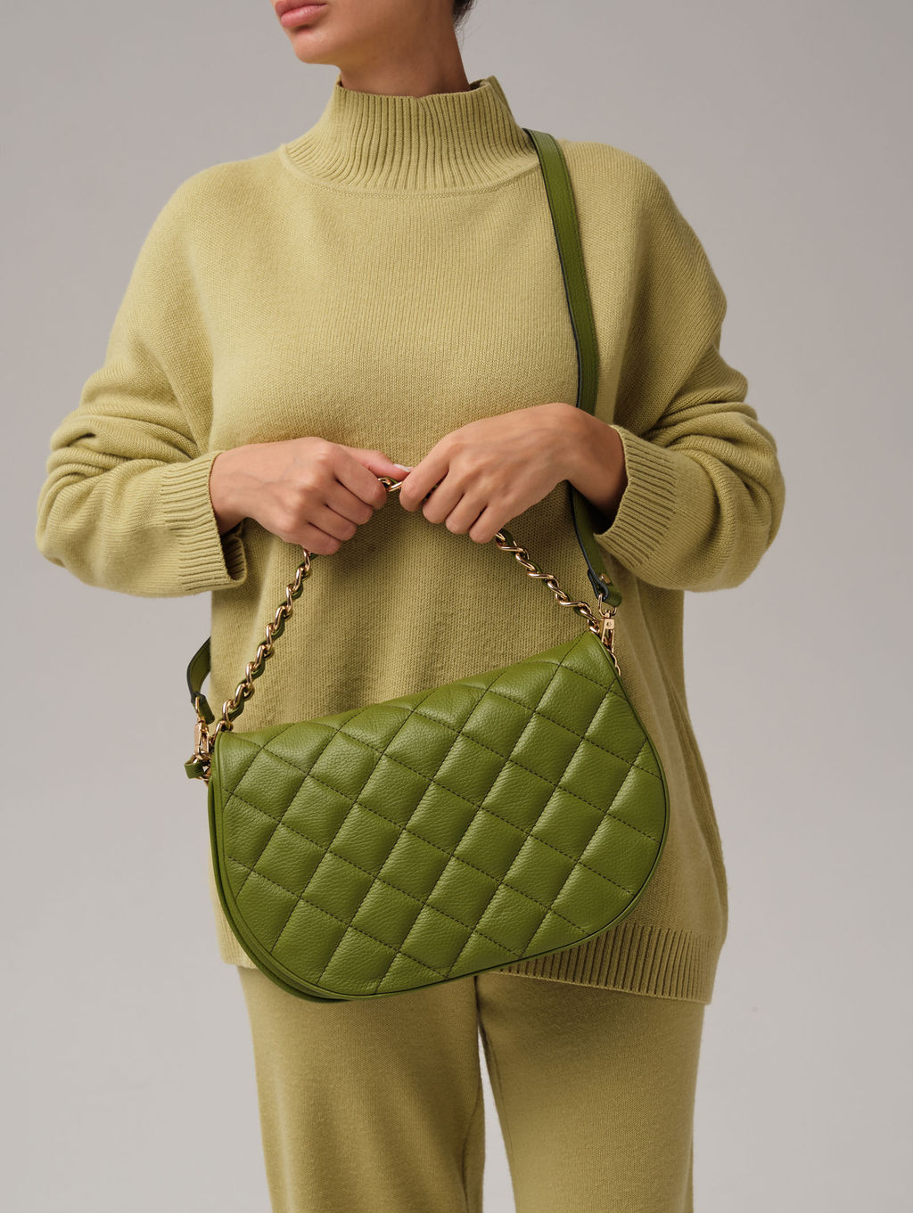 Кожаная сумка Azaro 30788 зеленый бамбук