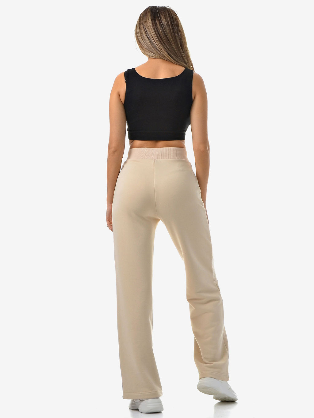 Брюки из футера. М-530  ТОПЛЁНОЕ МОЛОКО - А+б коллекция фото 8