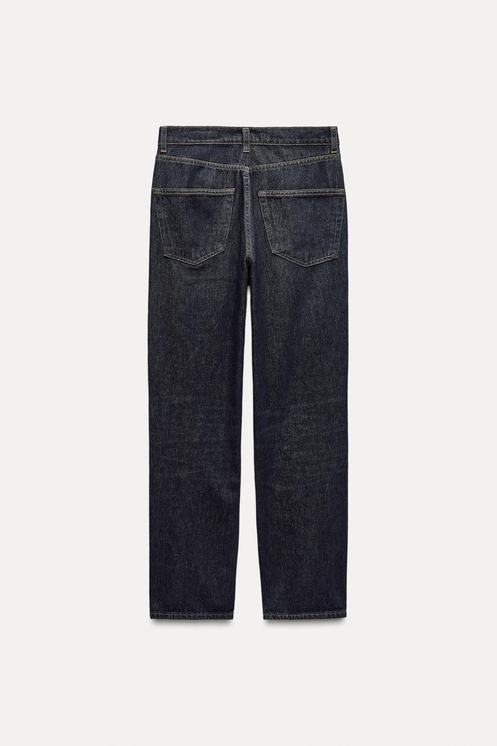 ZW COLLECTION RELAXED FIT MID-RISE JEANS - Zara фото 7