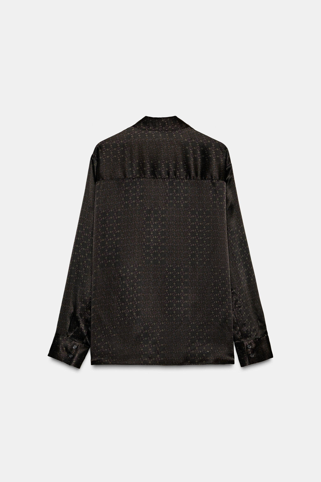 ZW COLLECTION SILK PYJAMA SHIRT - Zara фото 8