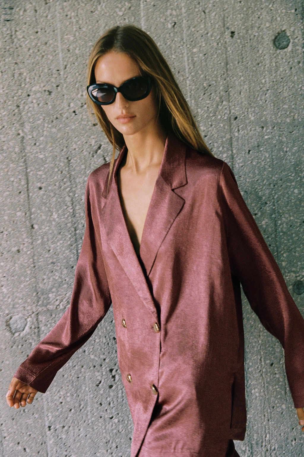 BLAZER FLUIDA EFECTO ARRUGADO / breva - Zara фото 2