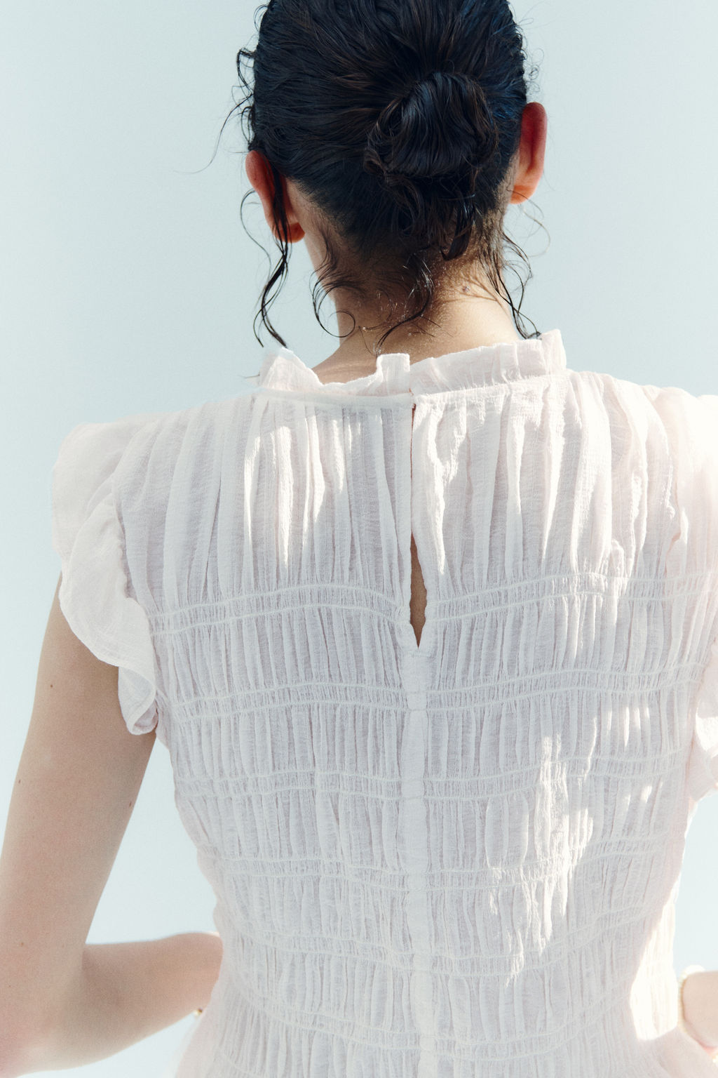 Top nido de abeja con peplum - H&m фото 6