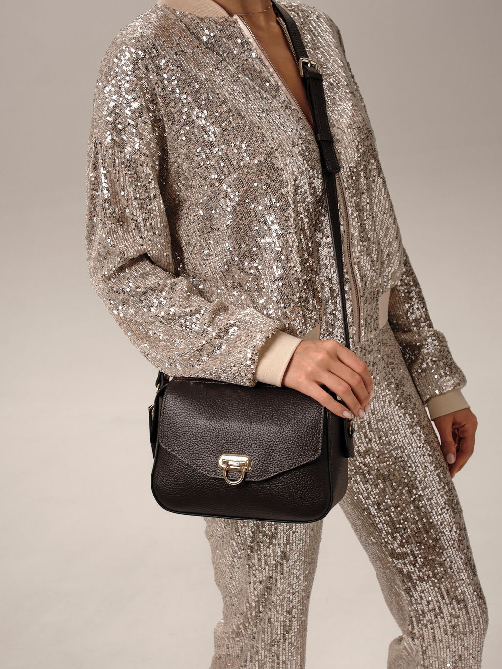 Сумка через плечо Azaro 3684 темно-коричневая