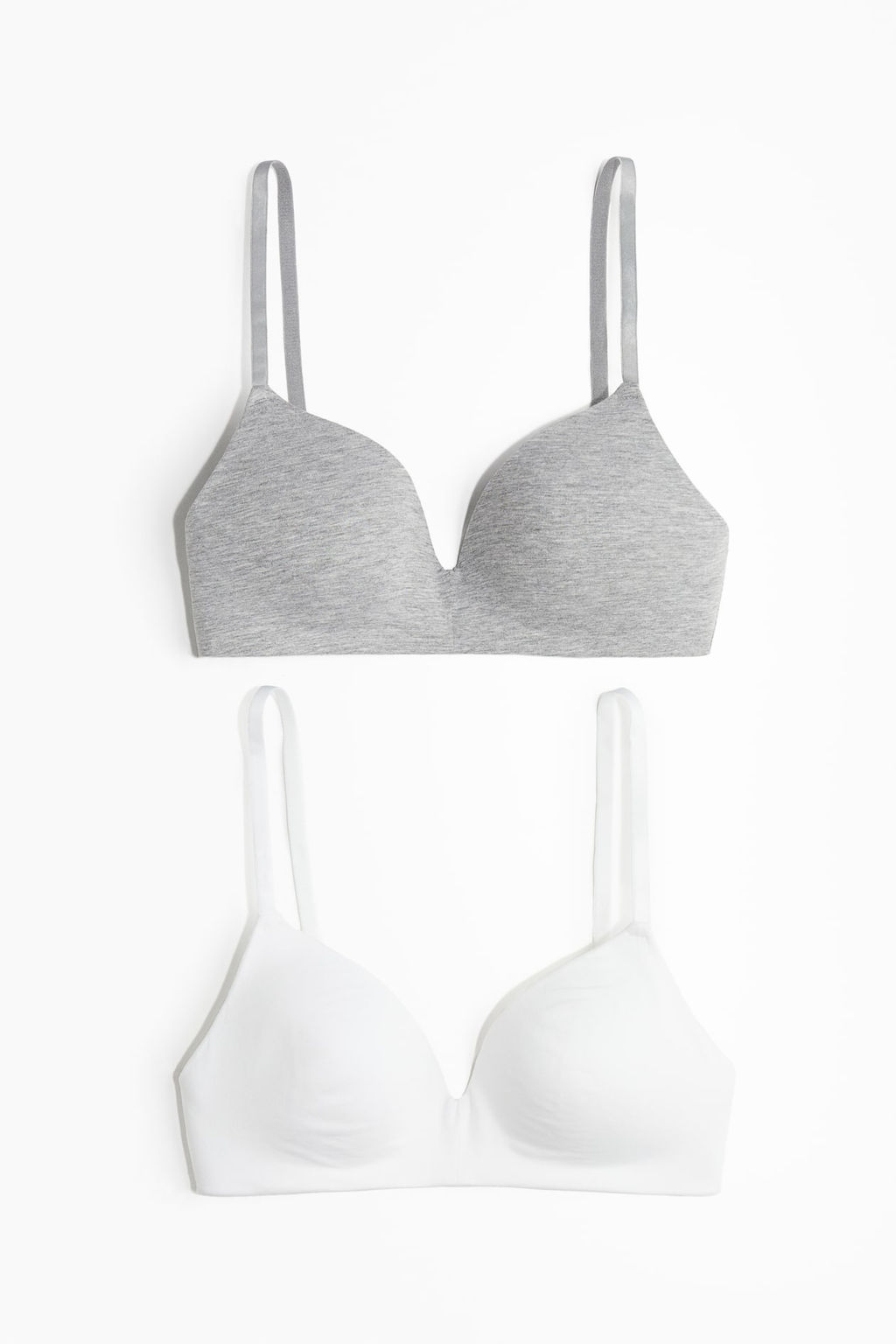 Pack de 2 sujetadores de algodon sin aros - H&m фото 5