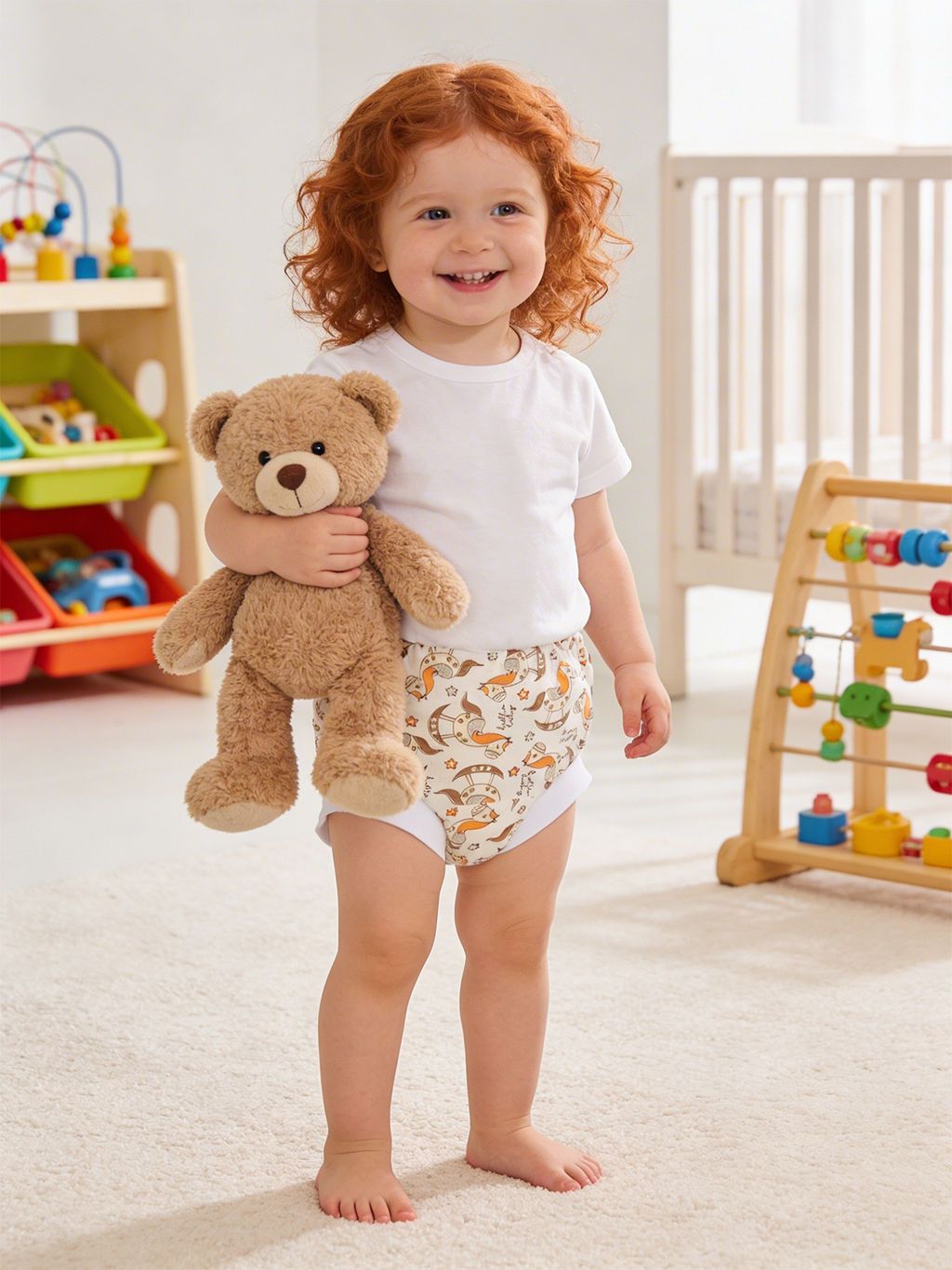 Трусы детские бежевые игрушки