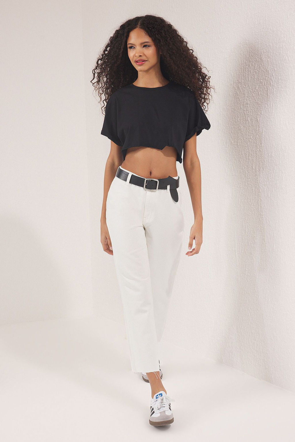 Trendyolmilla Ekru Yuksek Bel Culotte Jeans TWOSS25JE00214 фото 8