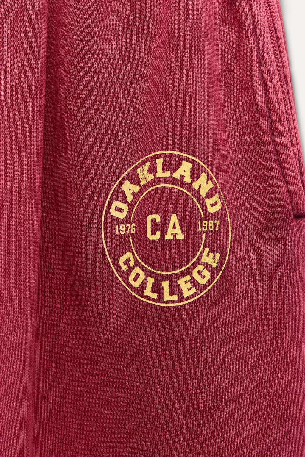 VARSITY WASHED-EFFECT JOGGER TROUSERS - Zara фото 10