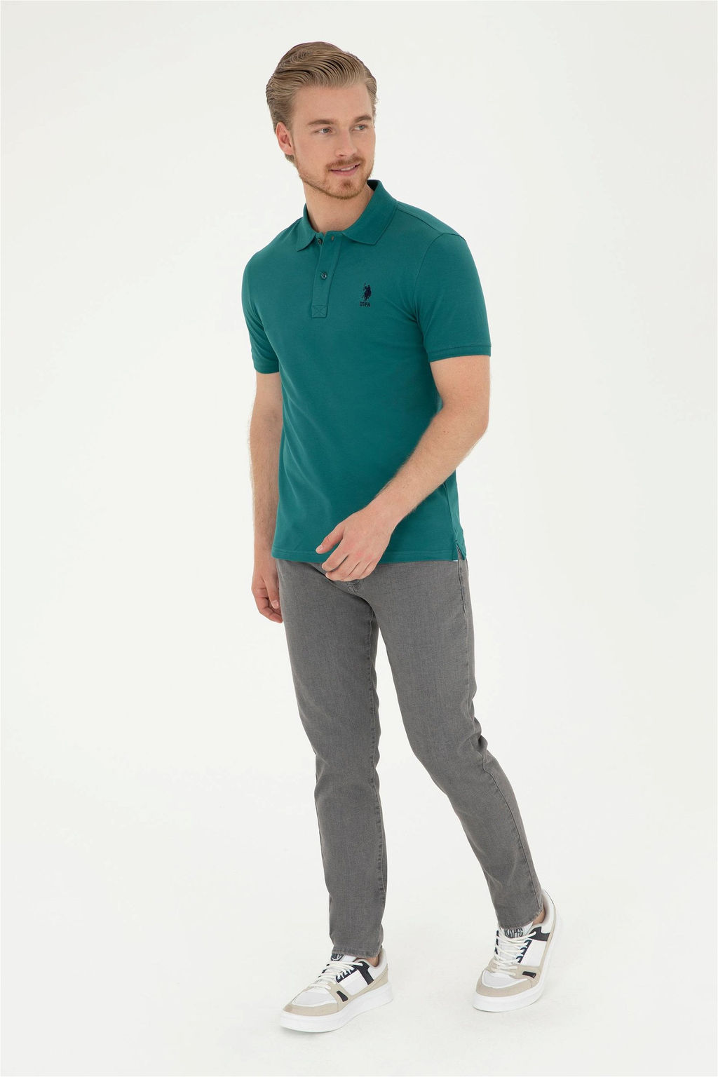 U. S. Polo Assn / Мужские серые джинсовые брюки - U.s. polo assn фото 3