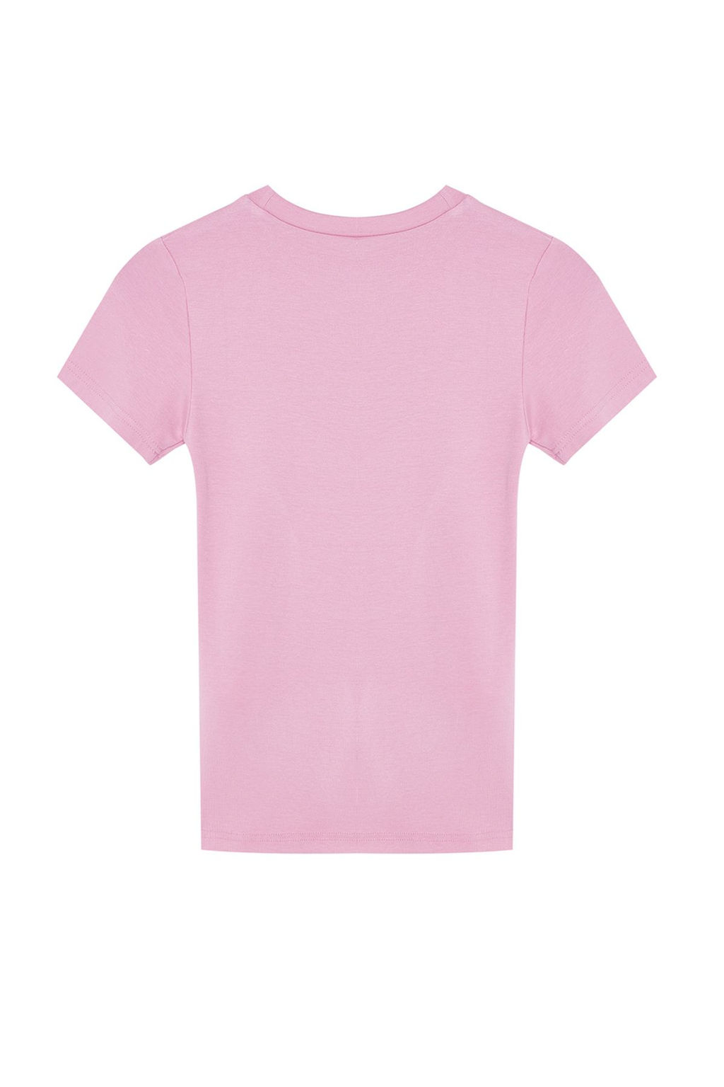 Pembe Viskoz/Yumusak Kumas Vucuda Oturan Esnek Orme Bluz TWOSS24BZ00296