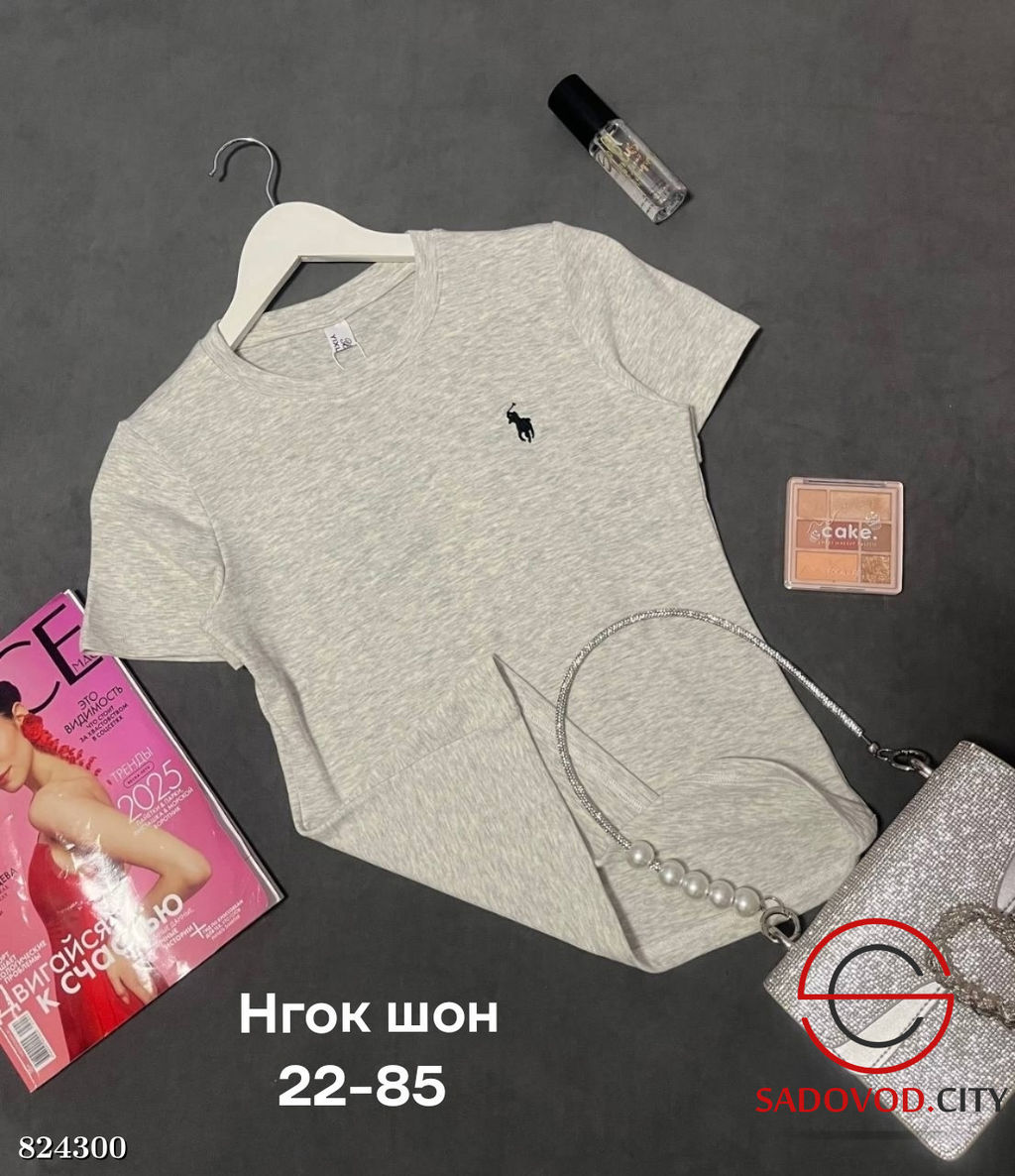 Футболка женская однотонная