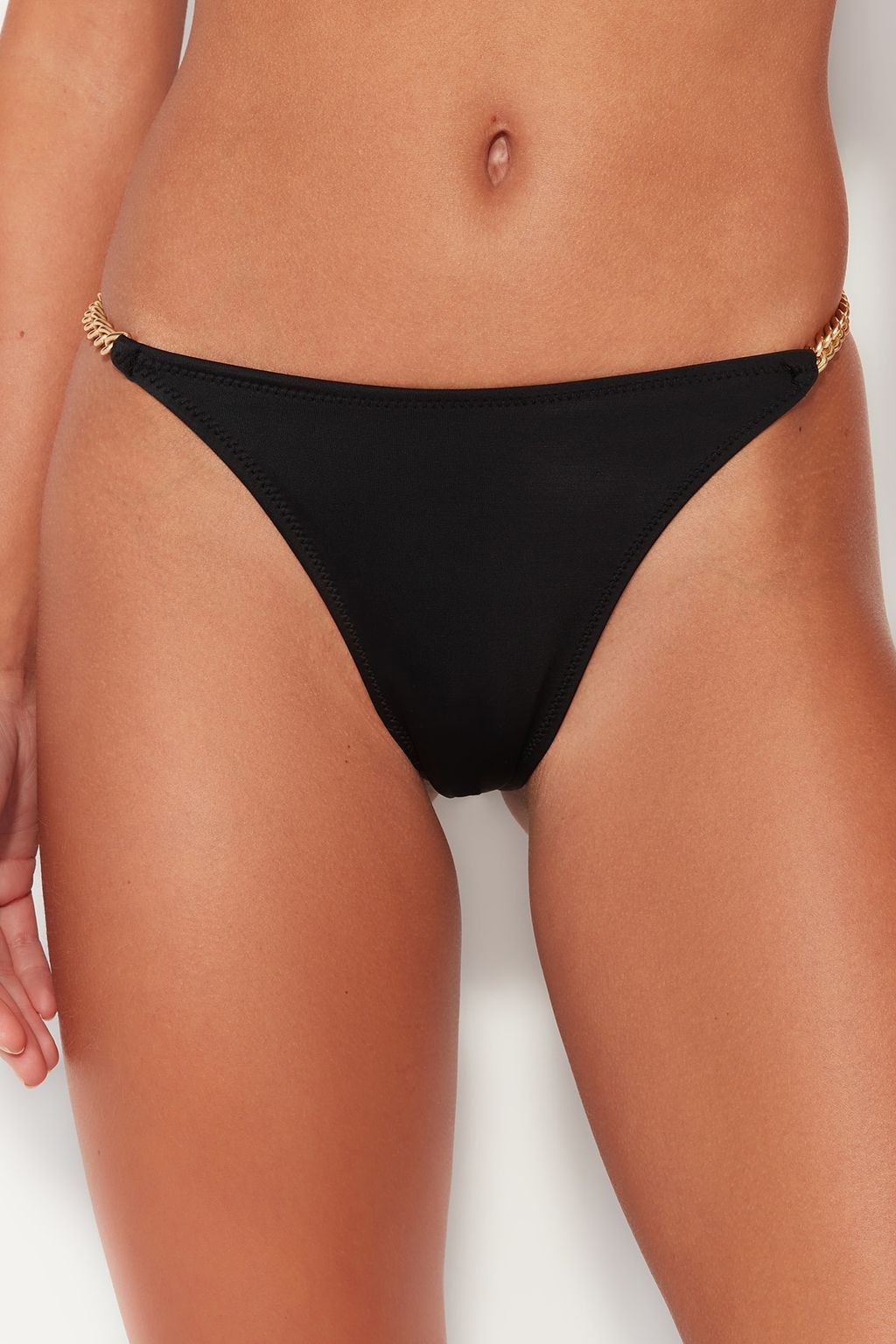 Siyah Zincir Aksesuarl? Normal Paca Bikini Alt? TBESS23BA00023