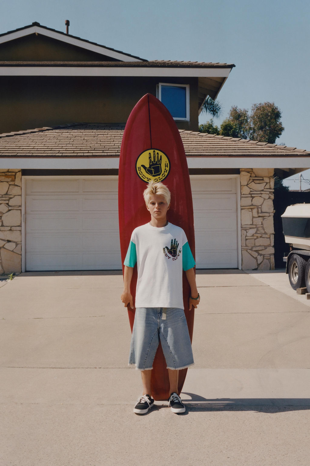 ZARA X BODY GLOVE ® CONTRAST SLEEVE T-SHIRT  фото 5