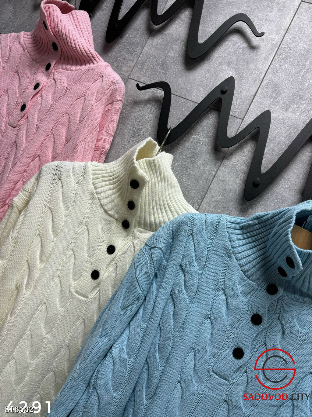 Свитер-косичка на пуговицах - Bruno фото 3