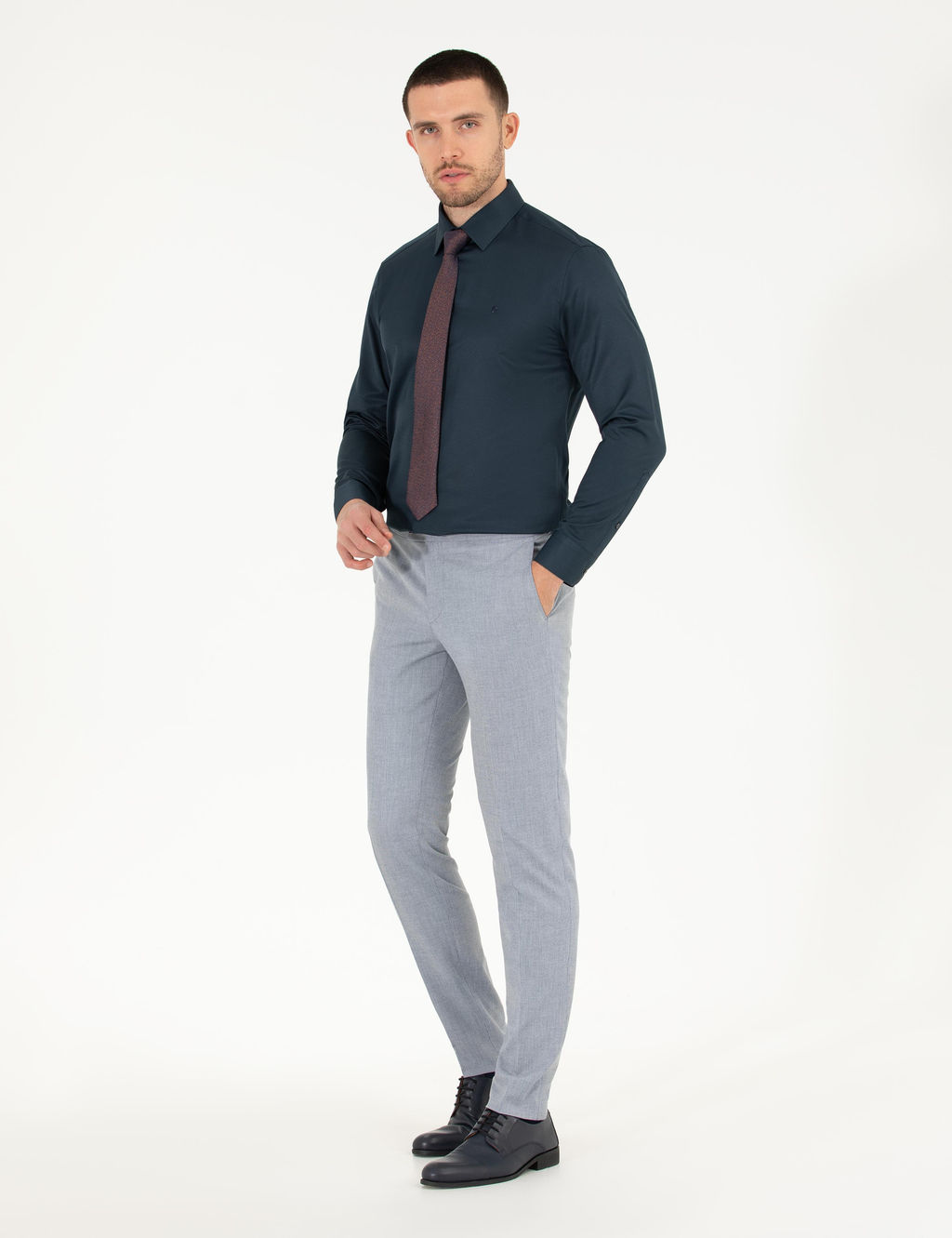 Saks Ex. Slim Fit Kuma_ Pantolon - Pierre cardin фото 3