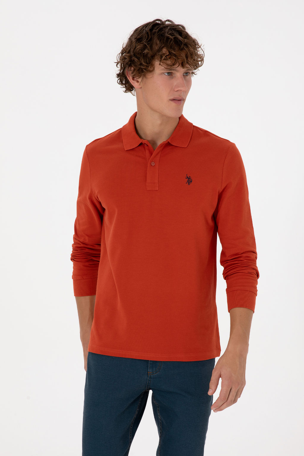 Erkek Kiremit Basic Sweatshirt Sepette S_rpriz _ndirim - U.s. polo assn фото 10