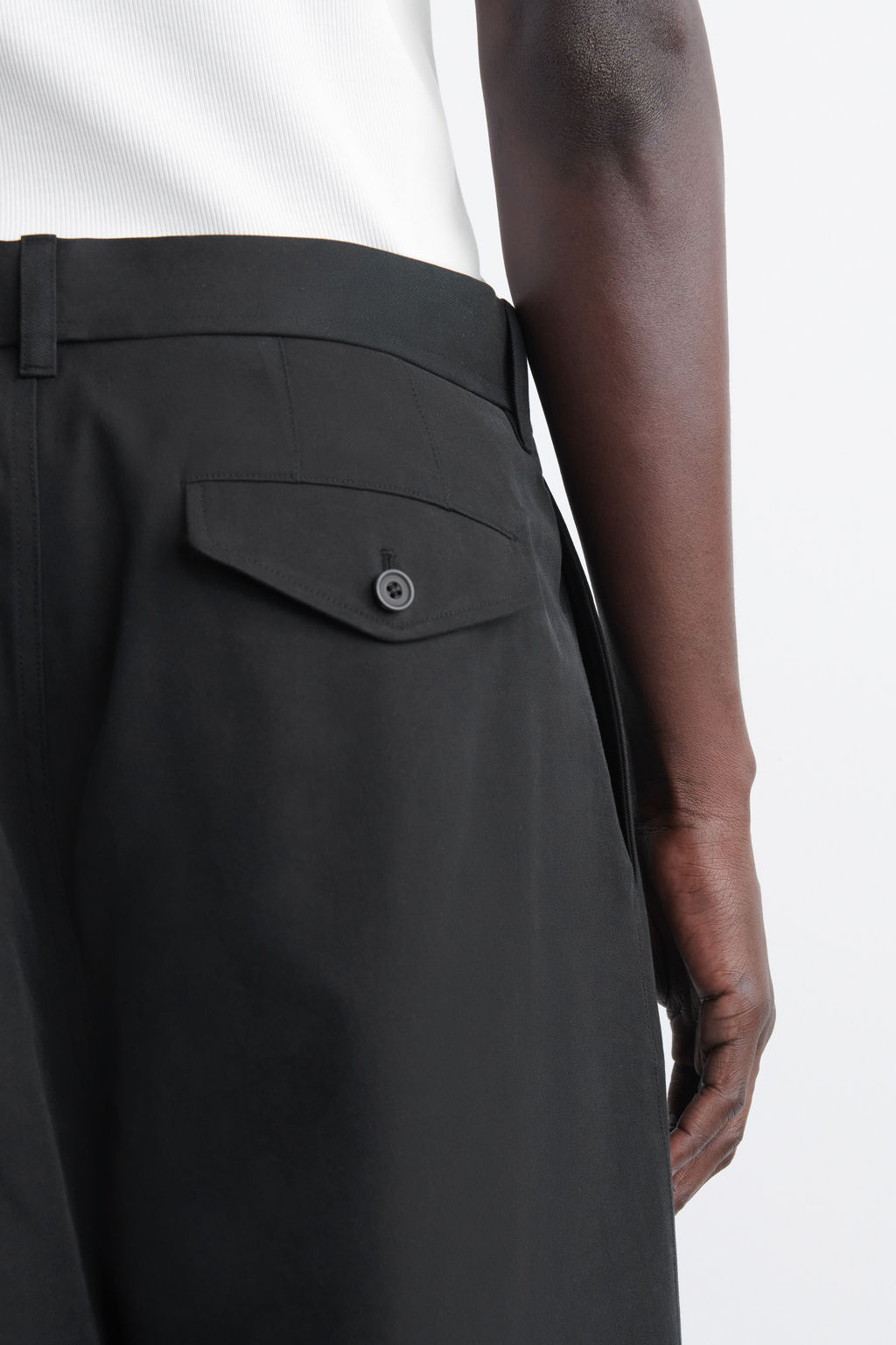 PANTAL?N CHINO WIDE LEG DE ALGOD?N - H&m фото 8