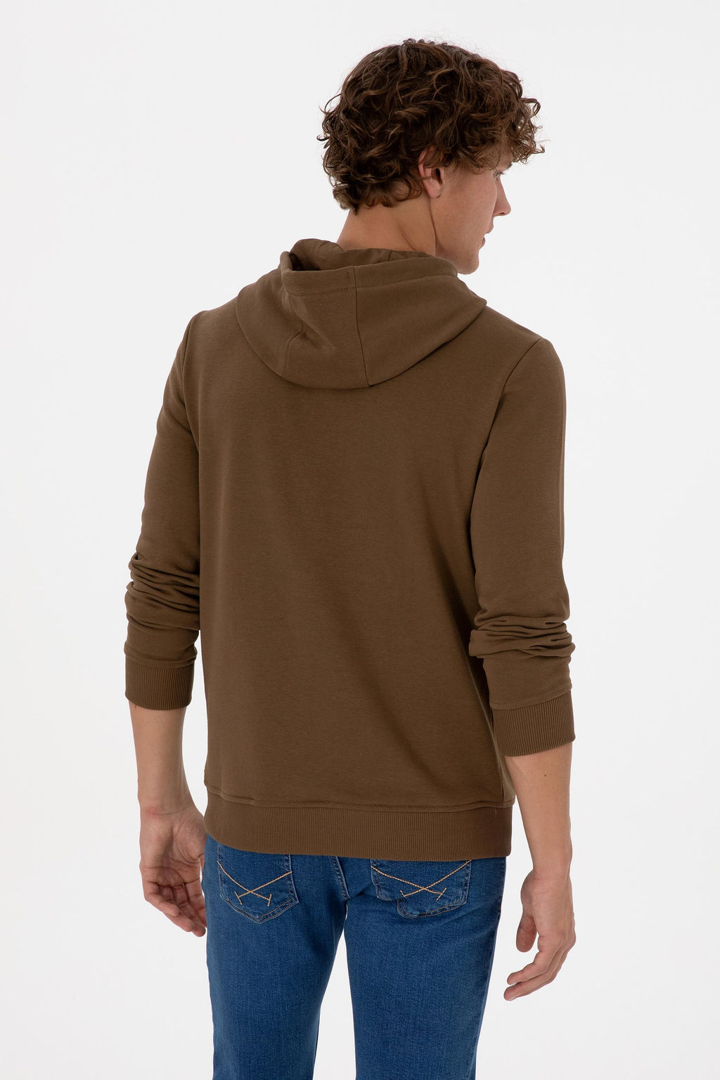 Erkek Haki Basic Sweatshirt Sepette S_rpriz _ndirim - U.s. polo assn фото 5