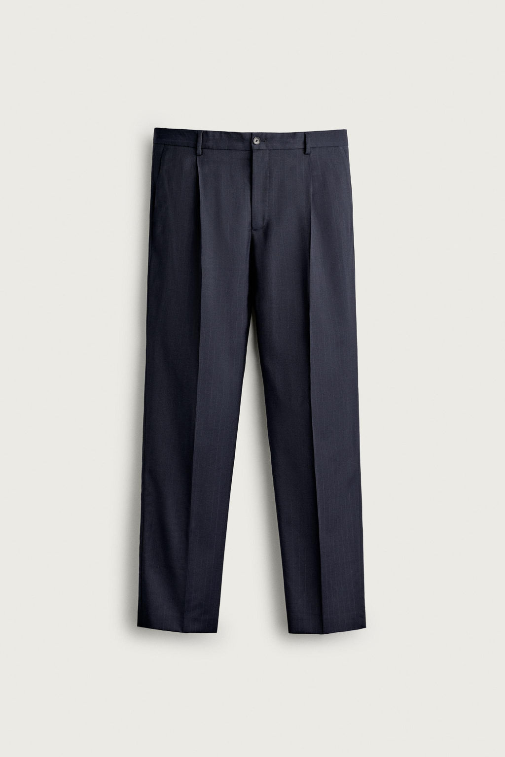 PANTAL?N REGULAR FIT TRAJE RAYA DIPLOM?TICA 100% LANA / Marino