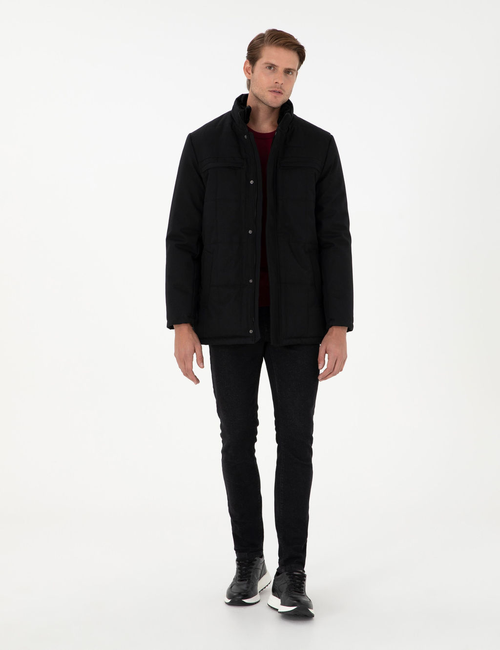 Siyah Basic Mont - Pierre cardin фото 4