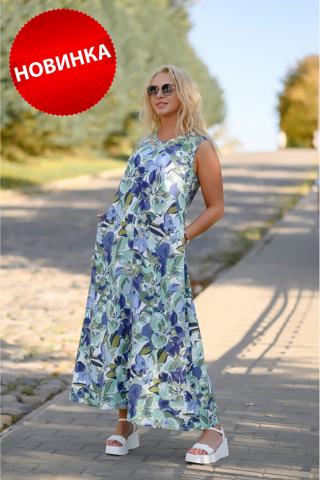 НОВИНКА!!! Длинное платье 70% ЛЁН - Новый лен фото 5