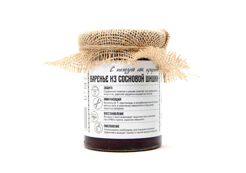 Варенье из Сосновой шишки 500 г Крафт упаковка