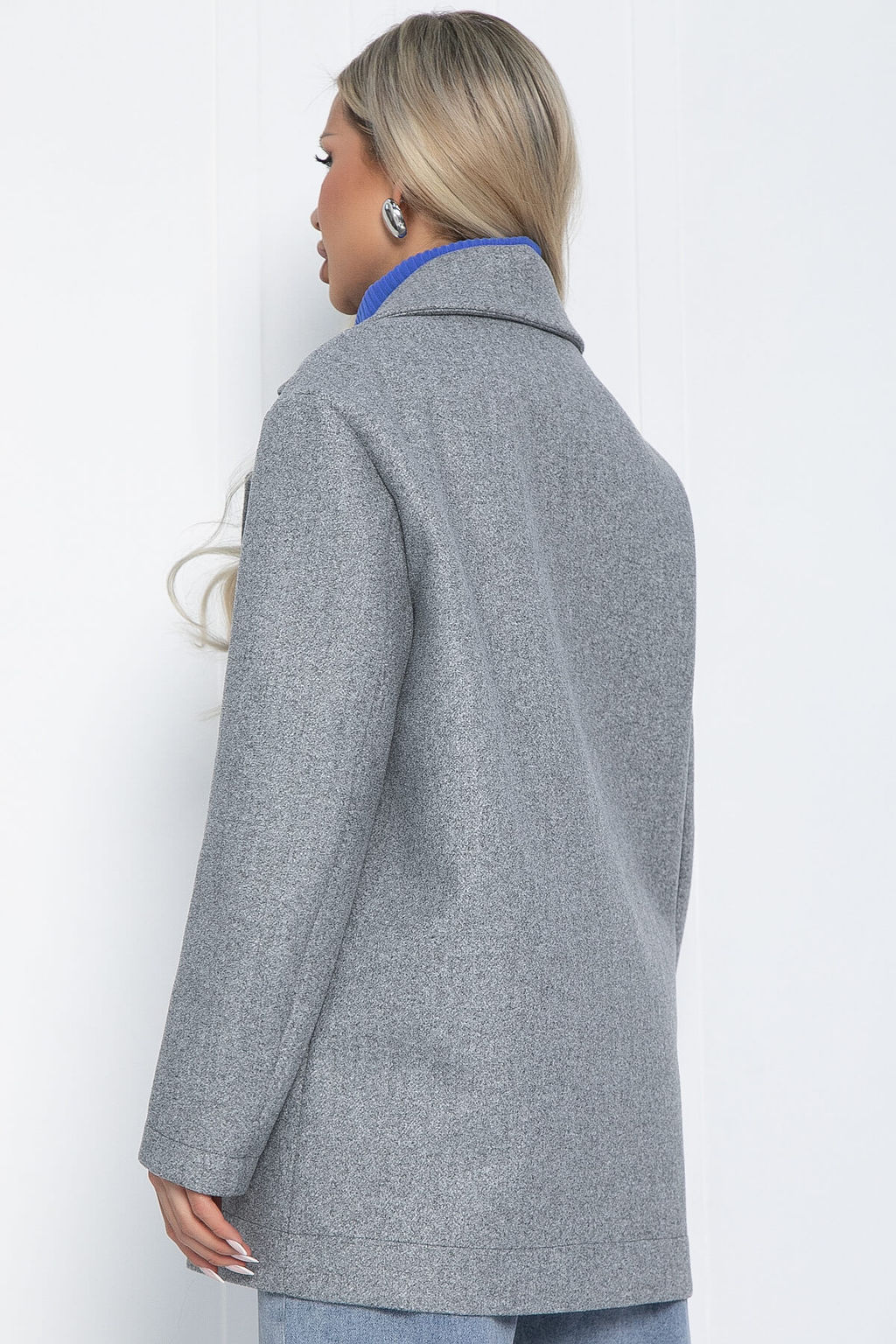 Пальто Я в теме (серое) Б12484-7 - Lt collection фото 2