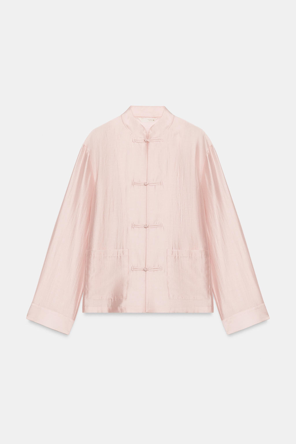 CAMISA SATINADA ALAMARES ZW COLLECTION / Rosa pastel