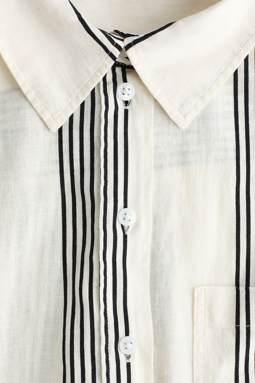 Camisa en mezcla de lino - H&m фото 3