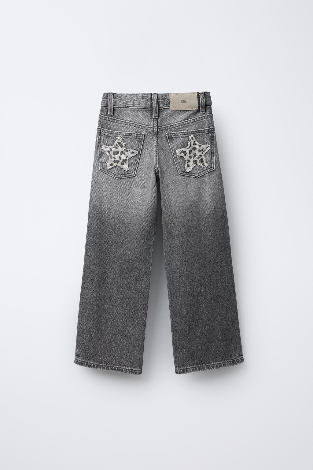 WIDE-LEG JEANS WITH ANIMAL PRINT STARS - Zara фото 2