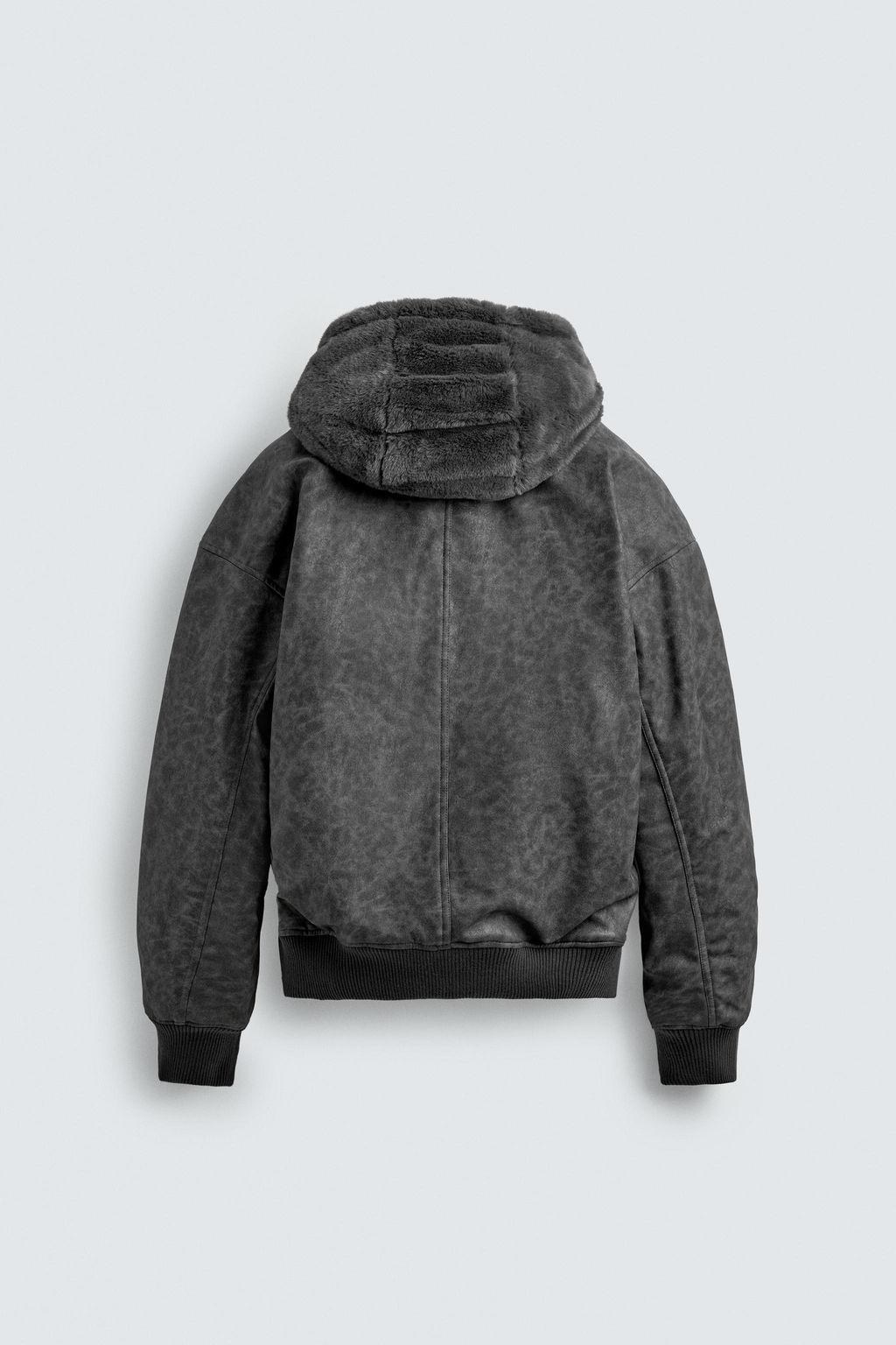LEATHER EFFECT REVERSIBLE BOMBER JACKET - Zara фото 8