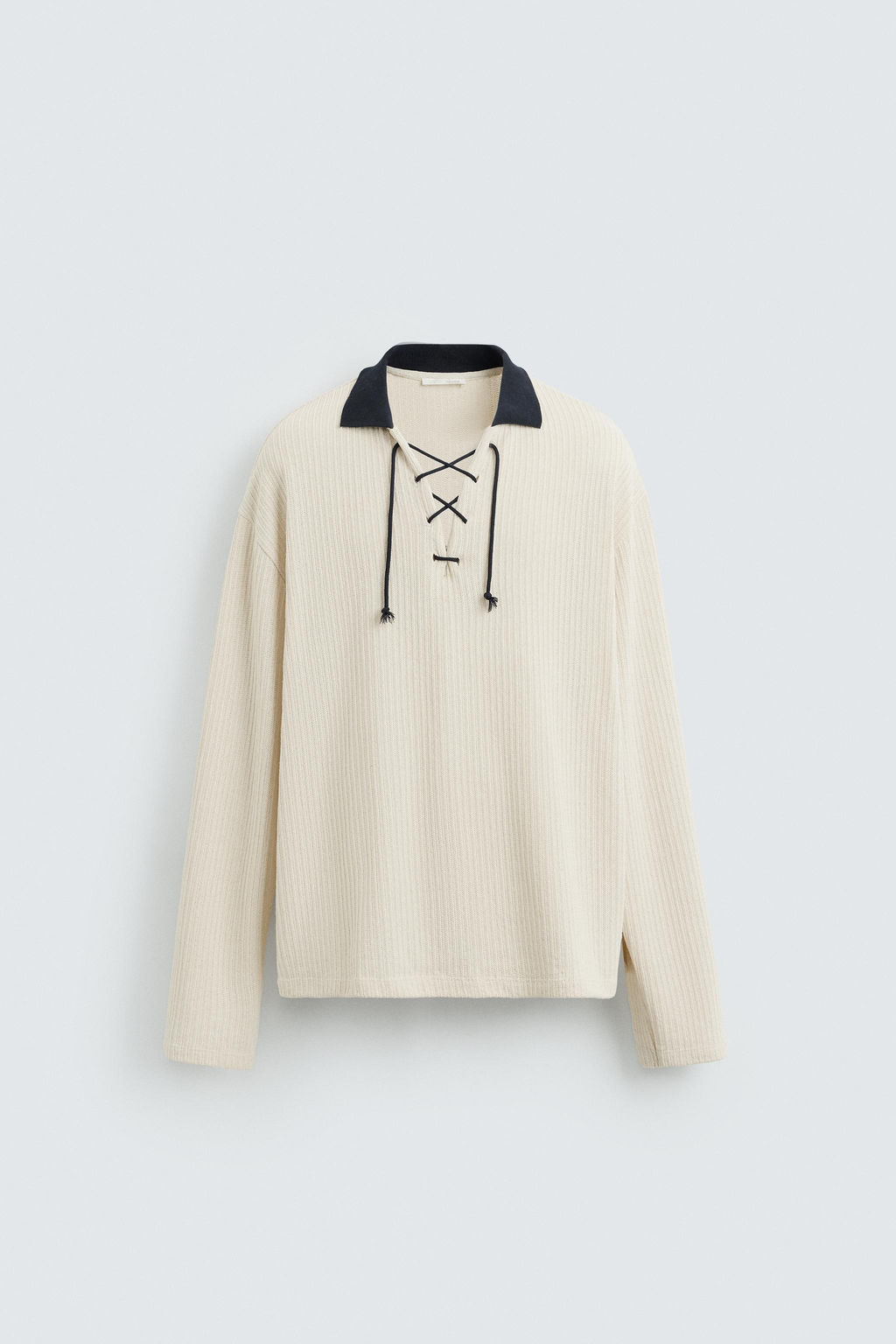 TEXTURED SWEATSHIRT WITH DRAWSTRING - Zara фото 7
