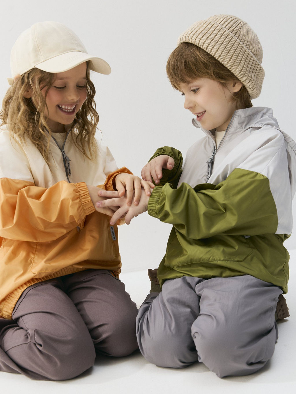 Анорак на сетчатой подкладке Апельсин - Bungly фото 13