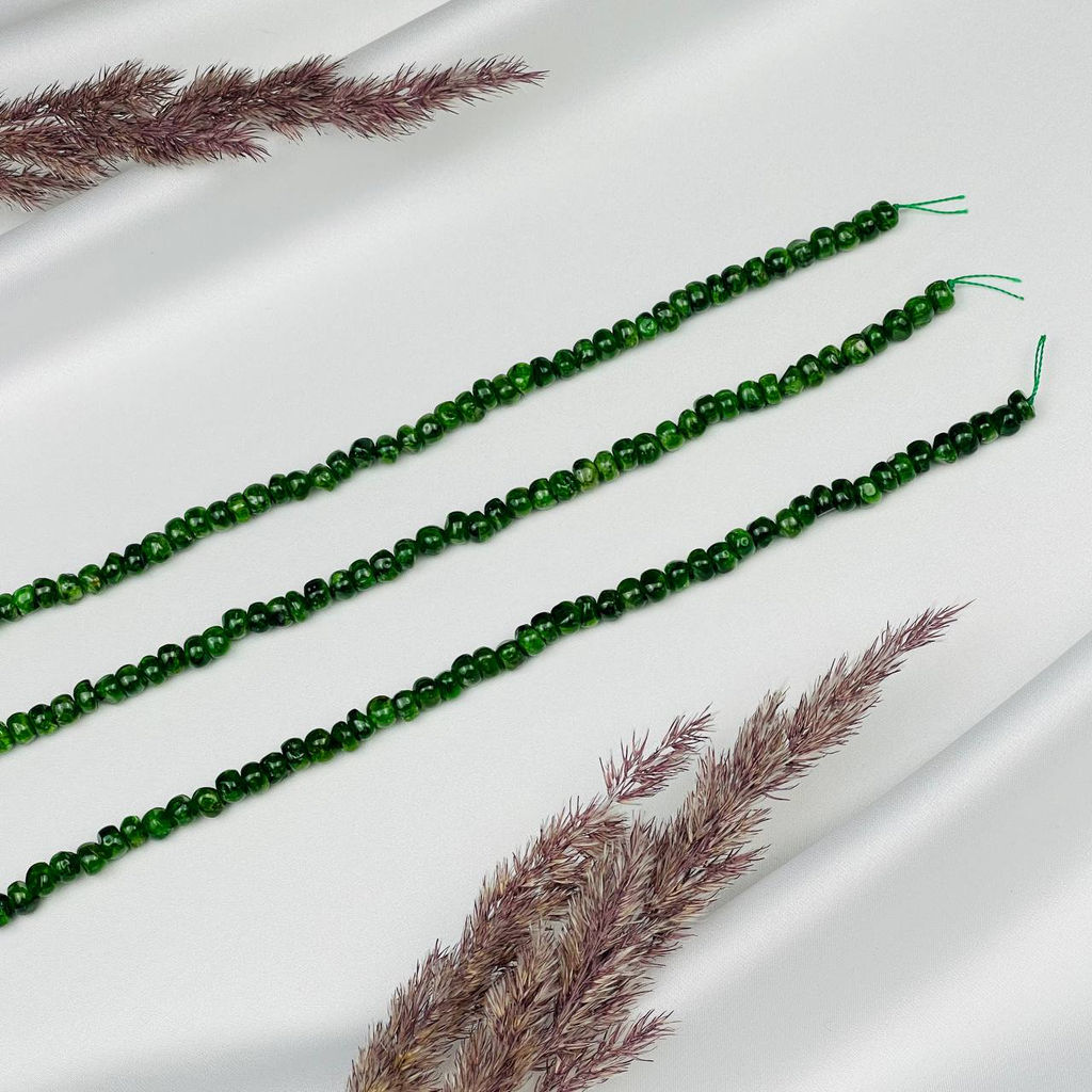 Бусины для украшений из Хромдиопсида - Радуга самоцветов фото 3