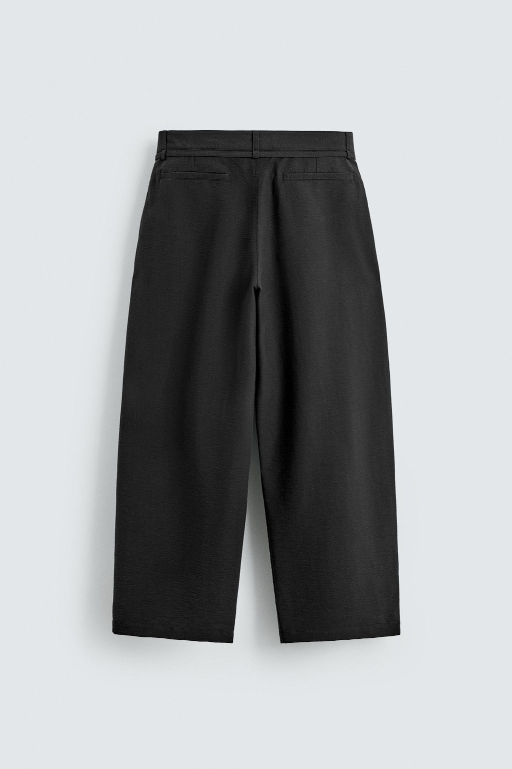 PANTAL?N BALLOON FIT PLIEGUES CINTUR?N / Negro - Zara фото 7