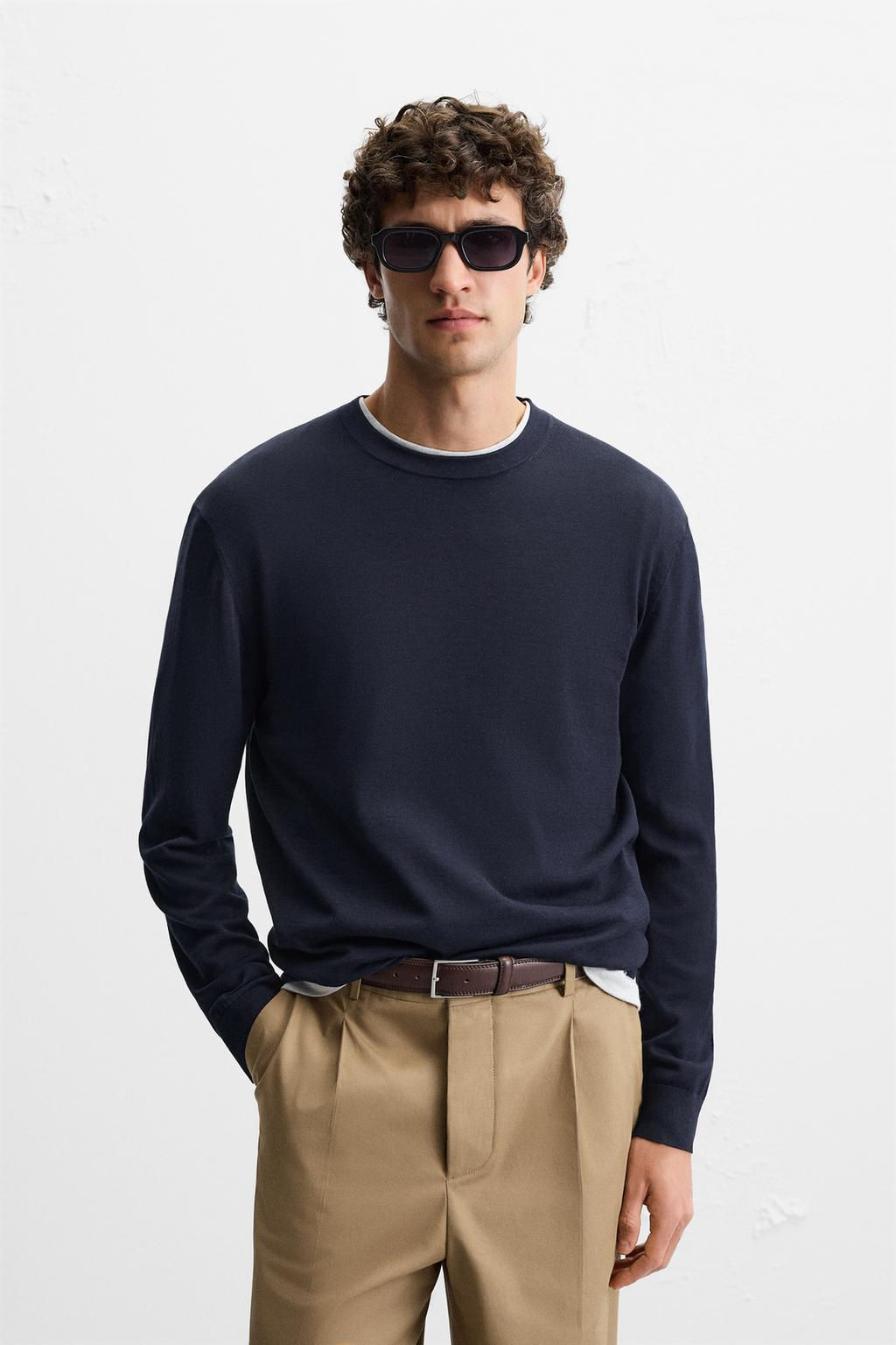 COTTON AND SILK SWEATER - Zara фото 2