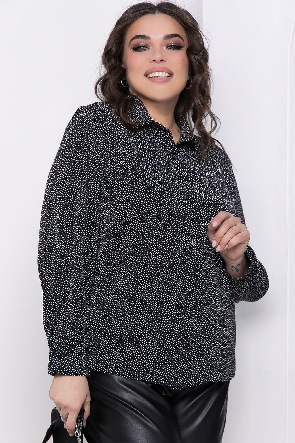 Блуза Алтея (черная) НЬЮ Б8598 - Lt collection фото 5