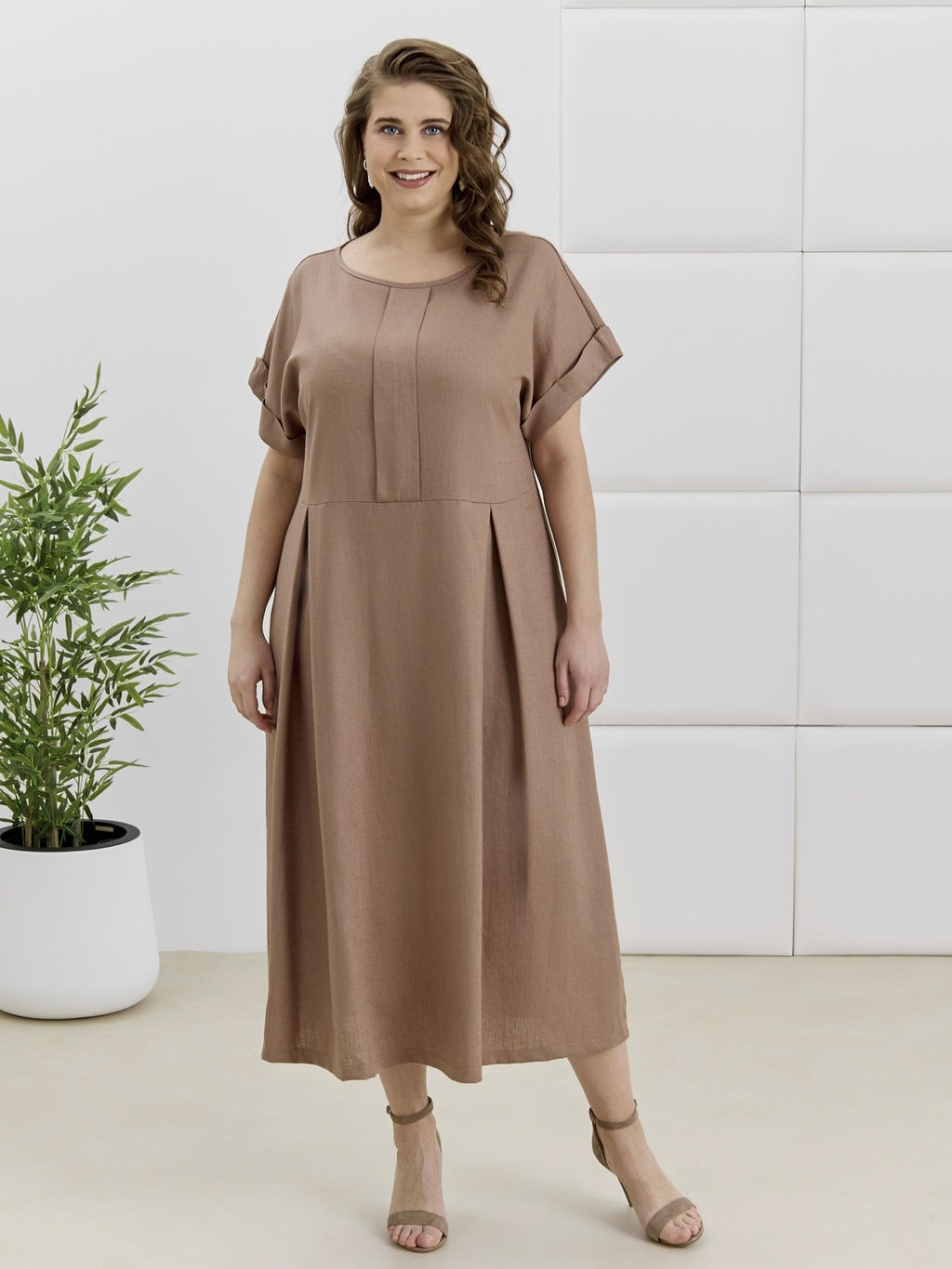 Платье Скарлет из вискозы со льном - Виотекс фото 51