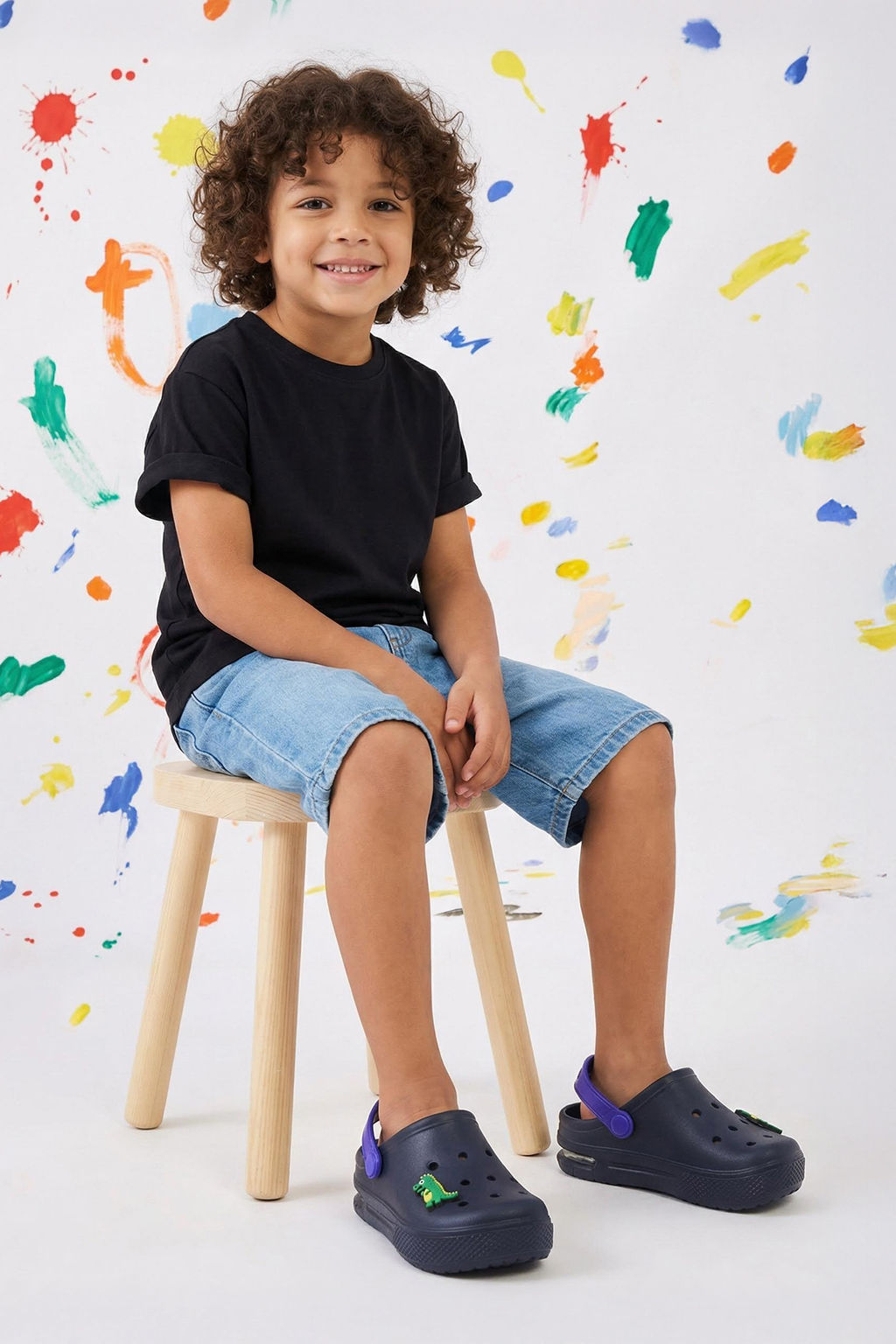 Trendyol Shoes Lacivert Is?kl? Timsah Figurlu Hafif Taban Erkek Cocuk Kids Eva Sandalet Terlik TAKSS25SD00044 - Trendyolmilla фото 8