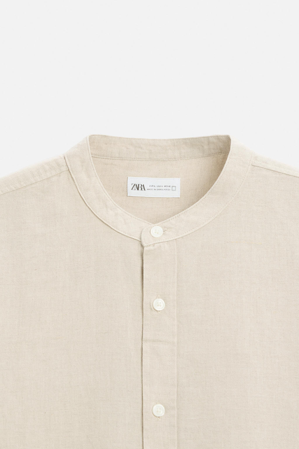 COTTON - LINEN SHIRT - Zara фото 9