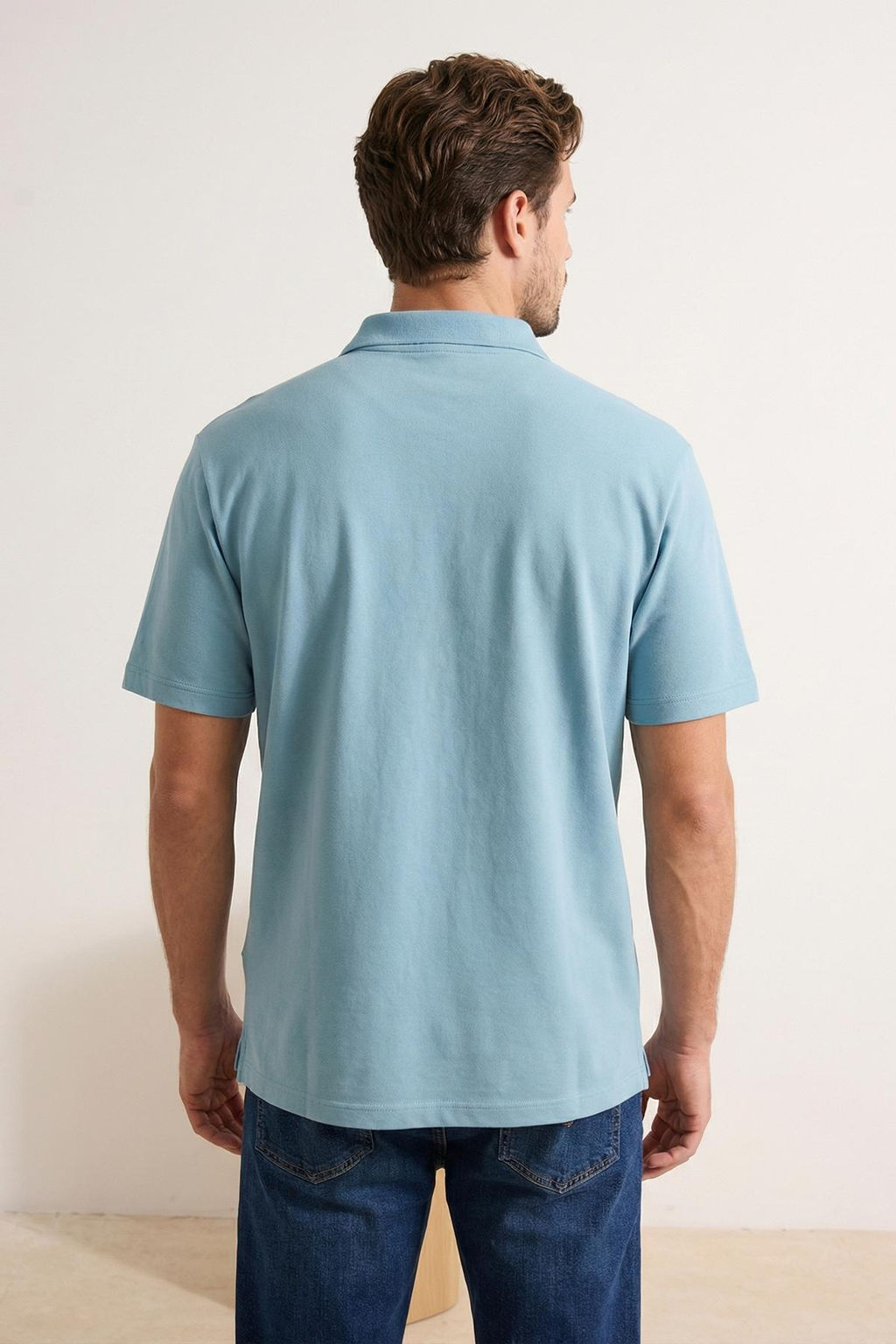 Fume Regular/Normal Kesim Basic Esnek Nak?sl? Polo Yaka T-shirt TMNSS26PO00016 - Trendyolmilla фото 17